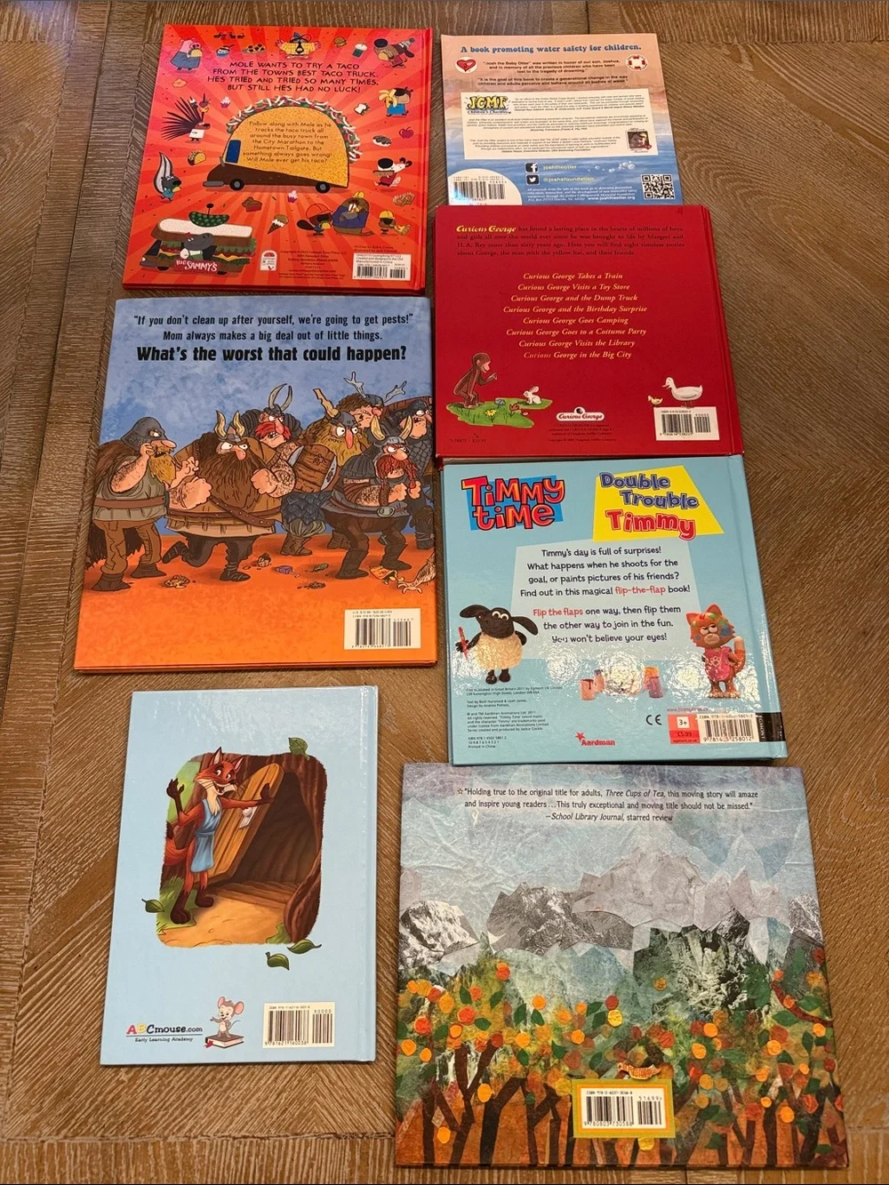 Children’s Picture Book Lot of 7 CURIOUS GEORGE Timmy Time Stories Bundle